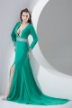 Chiffon Beading Long Sleeve V-Neck A-Line Evening Mother of the Bride Dresses 02020133 Chiffon Beading Long Sleeve V-Neck A-Line Evening Mother of the Bride Dresses 02020133