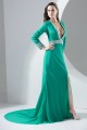 Chiffon Beading Long Sleeve V-Neck A-Line Evening Mother of the Bride Dresses 02020133 Chiffon Beading Long Sleeve V-Neck A-Line Evening Mother of the Bride Dresses 02020133