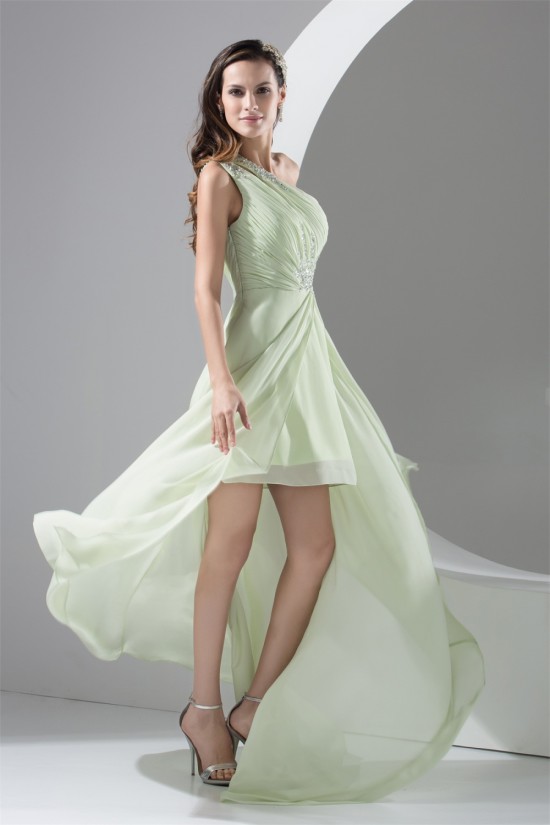 Chiffon One-Shoulder A-Line Beading Sleeveless Prom/Formal Evening Dresses 02020135 Chiffon One-Shoulder A-Line Beading Sleeveless Prom/Formal Evening Dresses 02020135