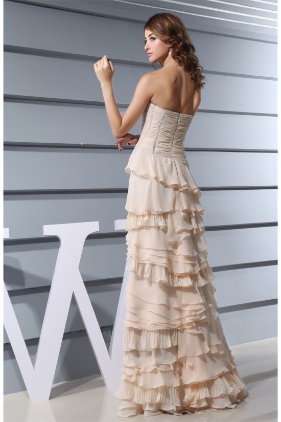 Chiffon A-Line Ruffles Strapless Long Prom/Formal Evening Dresses 02020137 Chiffon A-Line Ruffles Strapless Long Prom/Formal Evening Dresses 02020137