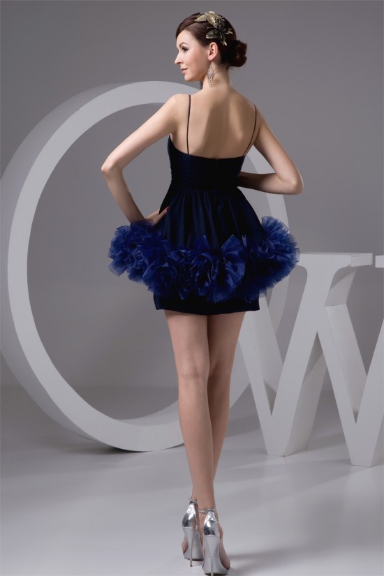 Short/Mini A-Line Chiffon Silk like Satin Prom/Formal Evening Dresses 02021372 Short/Mini A-Line Chiffon Silk like Satin Prom/Formal Evening Dresses 02021372