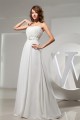 A-Line Strapless Chiffon Beaded Long Prom/Formal Evening Bridesmaid Dresses 02020138