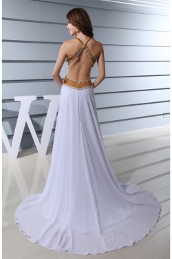 Chiffon Silk like Satin A-Line Sleeveless Prom/Formal Evening Dresses 02020139