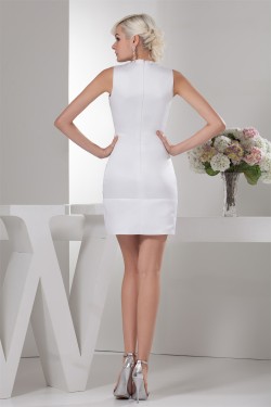 Short/Mini Soft Satin Portrait Sleeveless Prom/Formal Evening Dresses 02021395