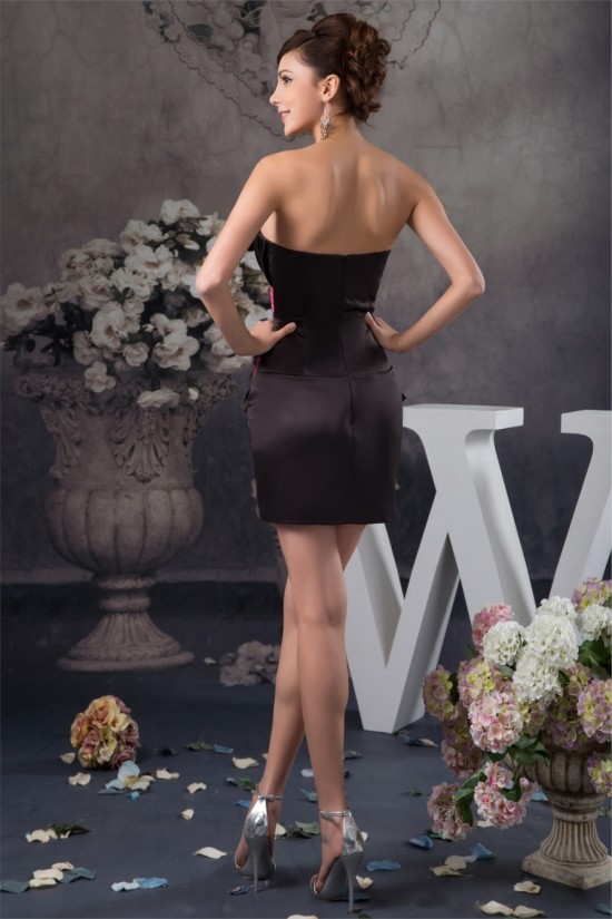 Short/Mini Strapless Sleeveless Handmade Flowers Prom/Formal Evening Dresses 02021396 Short/Mini Strapless Sleeveless Handmade Flowers Prom/Formal Evening Dresses 02021396