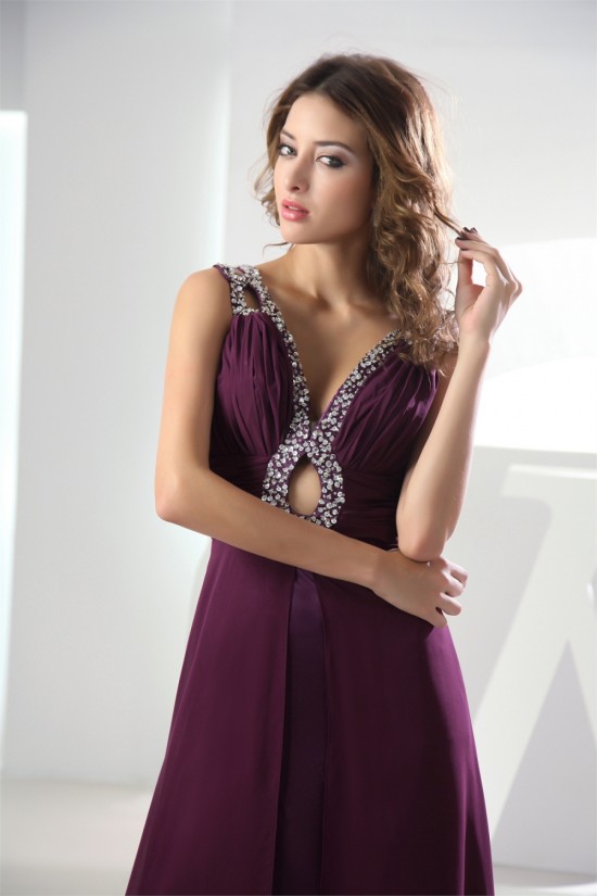 Chiffon Ankle-Length A-Line Purple Prom/Formal Evening Dresses 02020140 Chiffon Ankle-Length A-Line Purple Prom/Formal Evening Dresses 02020140