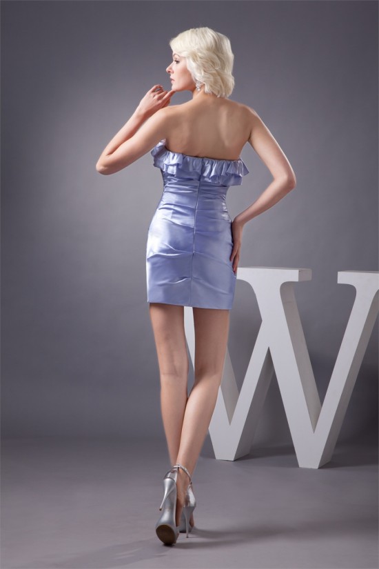 Sleeveless 395 Satin Strapless Short/Mini Prom/Formal Evening Dresses 02021406