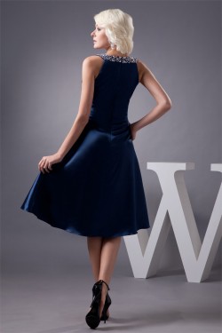 Sleeveless Beading Silk like Satin V-Neck Prom/Formal Evening Dresses 02021410