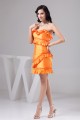 Sleeveless Pleats Taffeta Strapless Sheath/Column Prom/Formal Evening Dresses 02021412