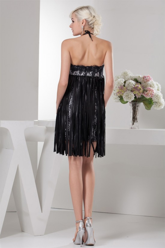 Sleeveless Sash Ribbons Short/Mini Lace Little Black Dresses 02021413 Sleeveless Sash Ribbons Short/Mini Lace Little Black Dresses 02021413