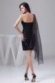 Sleeveless Satin Organza One-Shoulder Short/Mini Prom/Formal Evening Dresses 02021414 Sleeveless Satin Organza One-Shoulder Short/Mini Prom/Formal Evening Dresses 02021414