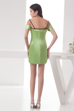 Spaghetti Straps Sheath/Column Elastic Woven Satin Prom/Formal Evening Dresses 02021426