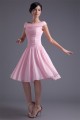 A-Line Chiffon Silk like Satin Ruffles Knee-Length Prom/Formal Evening Dresses 02021436