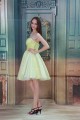 A-Line Satin Knee-Length Beading Sleeveless Prom/Formal Evening Dresses 02021442