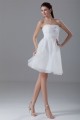 A-Line Strapless Organza Handmade Flowers Prom/Formal Evening Dresses 02021444