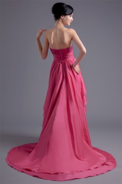 Asymmetrical A-Line Sleeveless Tiered Strapless Prom/Formal Homecoming Evening Dresses 02021446