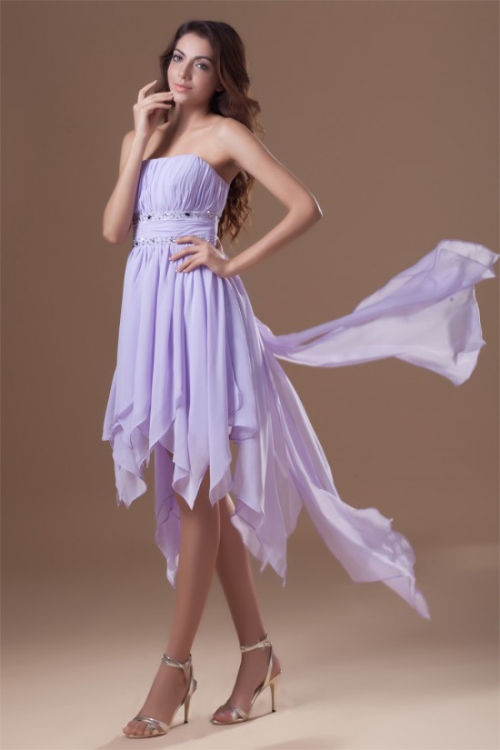 Asymmetrical Beading A-Line Chiffon Prom/Formal Evening Homecoming Dresses 02021447