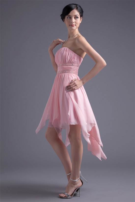Asymmetrical Sleeveless Chiffon Silk like Satin Prom/Formal Homecoming Evening Dresses 02021449 Asymmetrical Sleeveless Chiffon Silk like Satin Prom/Formal Homecoming Evening Dresses 02021449