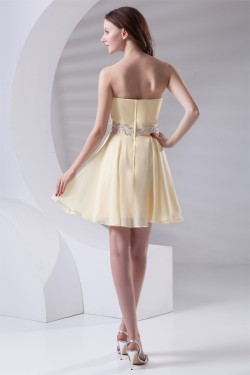 Beading A-Line Chiffon Prom/Formal Evening Cocktail Homecoming Dresses 02021451