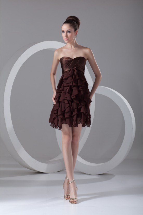 Cascading Ruffles Short/Mini A-Line Sleeveless Prom/Formal Evening Dresses 02021458 Cascading Ruffles Short/Mini A-Line Sleeveless Prom/Formal Evening Dresses 02021458