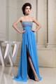 Empire Floor-Length Chiffon Long Blue Beaded Prom/Formal Evening Dresses 02020147