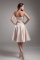 Handmade Flowers Strapless Knee-Length Prom/Formal Evening Bridesmaid Dresses 02021471