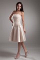 Handmade Flowers Strapless Knee-Length Prom/Formal Evening Bridesmaid Dresses 02021471