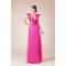 Chiffon Silk like Satin Floor-Length V-Neck Prom/Formal Evening Bridesmaid Dresses 02020148