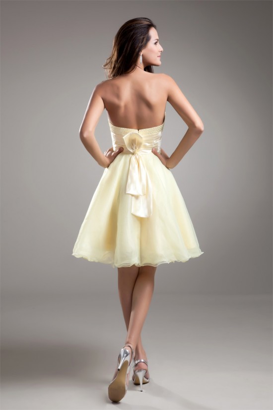 Organza Silk like Satin Sweetheart Beading Prom/Formal Evening Dresses 02021486