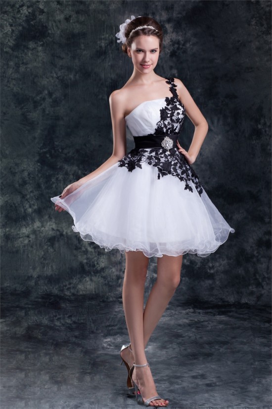 Satin Organza Beading Princess Sleeveless Prom/Formal Evening Dresses 02021490