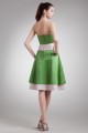 Satin Strapless Sleeveless A-Line Tiered Prom/Formal Evening Bridesmaid Dresses 02021493