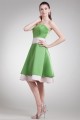 Satin Strapless Sleeveless A-Line Tiered Prom/Formal Evening Bridesmaid Dresses 02021493