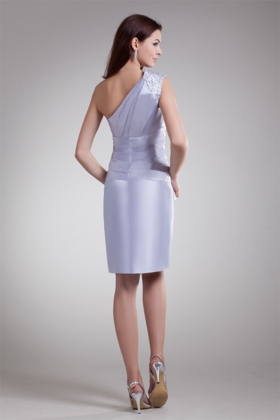 Sheath/Column Satin Short/Mini Sleeveless Prom/Formal Evening Dresses 02021497 Sheath/Column Satin Short/Mini Sleeveless Prom/Formal Evening Dresses 02021497