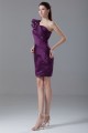 Sheath/Column Short/Mini Satin Sleeveless Prom/Formal Evening Dresses 02021499
