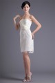 Short/Mini Handmade Flowers Satin Lace Prom/Formal Evening Dresses 02021505