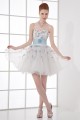 Short/Mini Sweetheart Satin Organza Beading Prom/Formal Evening Cocktail Dresses 02021516