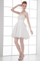 Silk like Satin Strapless Handmade Flowers Prom/Formal Evening Dresses 02021518