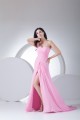 One-Shoulder Ruffles Long Pink Chiffon Prom/Formal Evening Dresses 02020152 One-Shoulder Ruffles Long Pink Chiffon Prom/Formal Evening Dresses 02020152