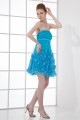 Sleeveless Beading Strapless Silk like Satin Fine Netting Prom/Formal Evening Dresses 02021521