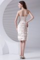 Sleeveless Pleats Sheath/Column Knee-Length Prom/Formal Evening Dresses 02021527