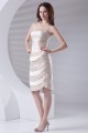 Sleeveless Pleats Sheath/Column Knee-Length Prom/Formal Evening Dresses 02021527