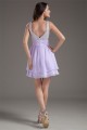 Sleeveless Short/Mini Straps Ruched Chiffon Silk like Satin Prom/Formal Evening Dresses 02021533 Sleeveless Short/Mini Straps Ruched Chiffon Silk like Satin Prom/Formal Evening Dresses 02021533