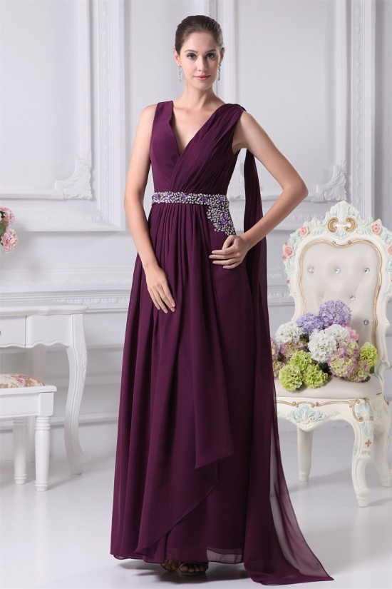 A-Line V-Neck Beading Long Purple Prom/Formal Evening Dresses 02020154 A-Line V-Neck Beading Long Purple Prom/Formal Evening Dresses 02020154