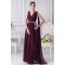 A-Line V-Neck Beading Long Purple Prom/Formal Evening Dresses 02020154