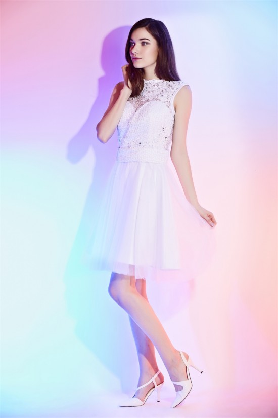 A-Line Short White Lace Prom/Formal Evening Cocktail Homecoming Dresses 02021546 A-Line Short White Lace Prom/Formal Evening Cocktail Homecoming Dresses 02021546