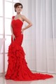 Elegant One-Shoulder Long Red Criss Cross Prom/Formal Evening Dresses 02020160 Elegant One-Shoulder Long Red Criss Cross Prom/Formal Evening Dresses 02020160