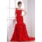 Elegant One-Shoulder Long Red Criss Cross Prom/Formal Evening Dresses 02020160