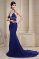 Trumpet/Mermaid Halter Long Blue Chiffon Prom/Formal Evening Dresses 02020162 Trumpet/Mermaid Halter Long Blue Chiffon Prom/Formal Evening Dresses 02020162