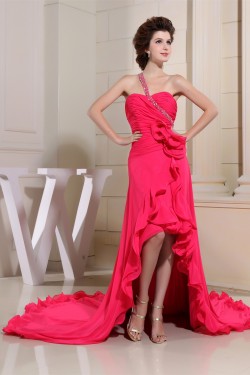 Court Train Sleeveless Beading One-Shoulder Prom/Formal Evening Dresses 02020164