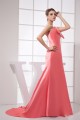 Elastic Woven Satin Ruched Sleeveless Brush Sweep Train Prom/Formal Evening Dresses 02020169 Elastic Woven Satin Ruched Sleeveless Brush Sweep Train Prom/Formal Evening Dresses 02020169